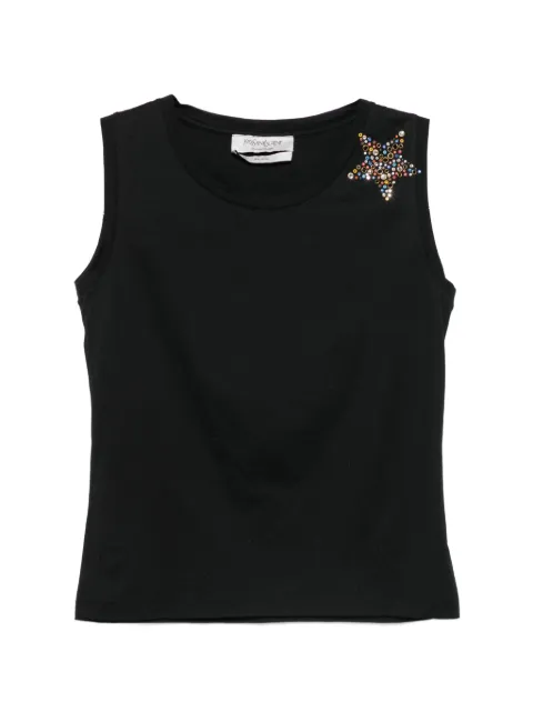 Saint Laurent Pre-Owned 2008s star-embellishment tank top Black SL250BXE