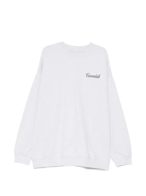 Cavendish logo-embroidered sweatshirt Grey CAV5014