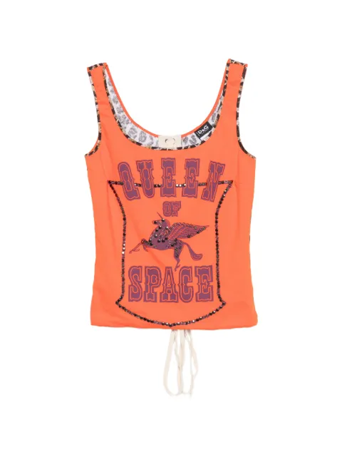 Dolce & Gabbana Pre-Owned 2000s leopard-print top Orange DG250BXC