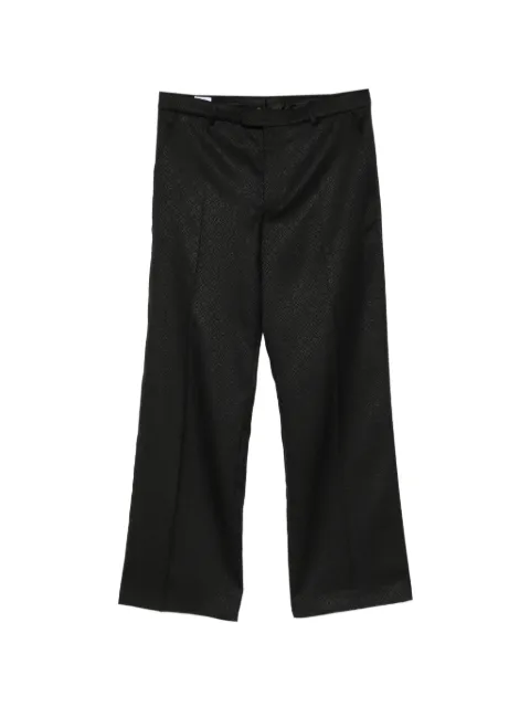 Casablanca jacquard wide-leg trousers Black MPF26TR40901