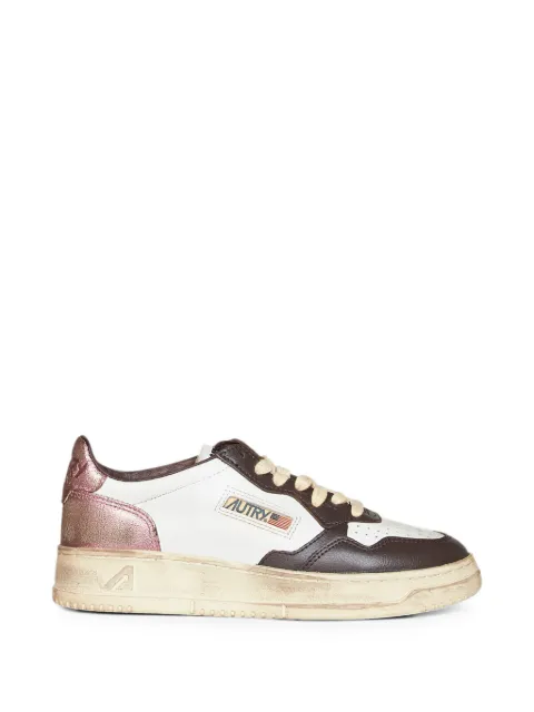 Autry perforated-toe metallic-insert sneakers White AVLWSV62