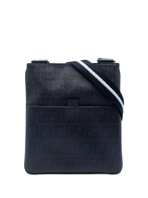 Fendi Pre-Owned 2010-2026 Zucca Spalmati crossbody bag Blue 9SFO9XOGFXVPIT6K