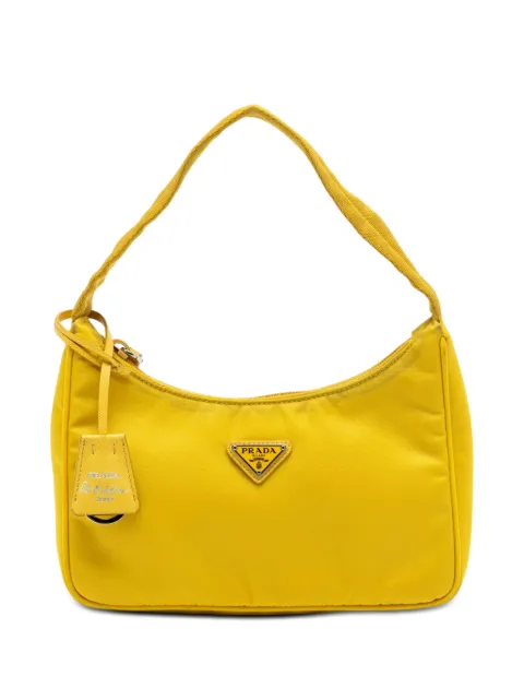 Prada Pre-Owned 2019-2026 Mini Tessuto Re Edition 2000 shoulder bag Yellow 1UBDBXA9DTCO7MNI