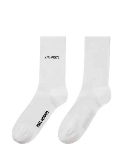 Axel Arigato logo-print ribbed socks White X4253002