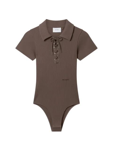 Axel Arigato lace-up ribbed bodysuit Brown A4166002