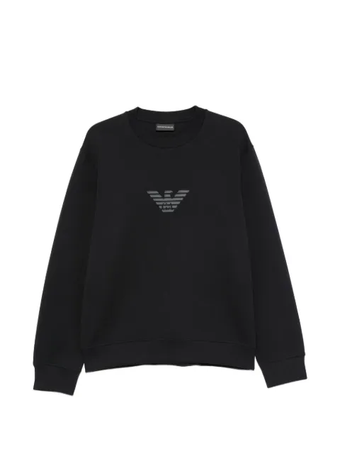 Emporio Armani logo-patch sweater Blue EM004541AF10013