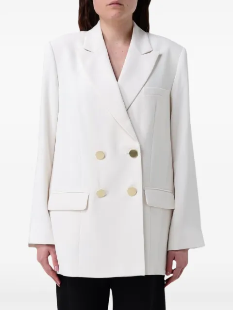 Armani Exchange double-breasted buttoned blazer Neutrals XW001948AF21555U1003
