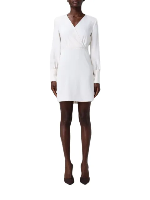 Armani Exchange crêpe V-neck dress Neutrals XW002205AF16125U1003