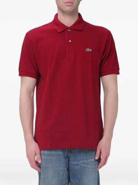Lacoste logo-patch piqué polo shirt Red L1212476