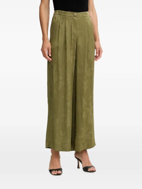 Armani Exchange floral-pattern palazzo pants Green XW002011AF21551