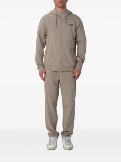 Ea7 Emporio Armani logo-print tracksuit Neutrals 8NPV62PJVRZU6167