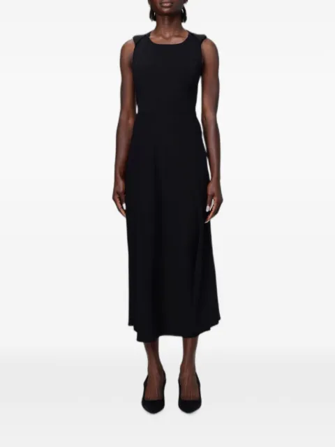 Armani Exchange crêpe sleeveless midi dress Black XW001824AF16125