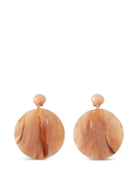 Emporio Armani marble-effect drop earrings Pink EW004519AF25244