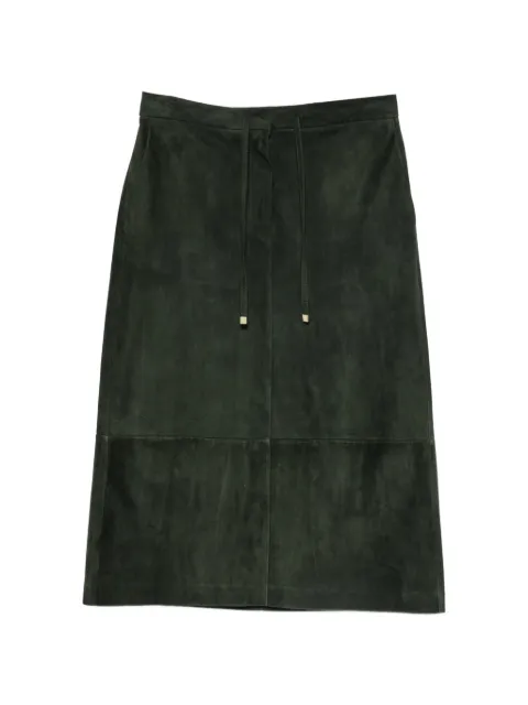 'S Max Mara suede midi skirt Green 2629406011600SMMGAZZA