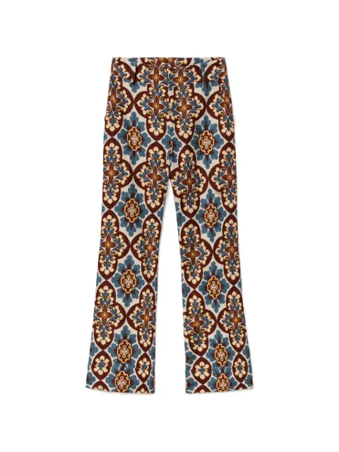 La DoubleJ Palazzo chocolate in rustic cotton Hendrix pants Neutrals TRO0014COT005PAL10BR07