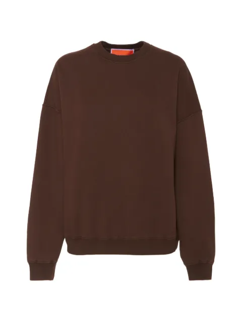 La DoubleJ Off Court sweatshirt Brown SWE0035JER054SOLIDBR07