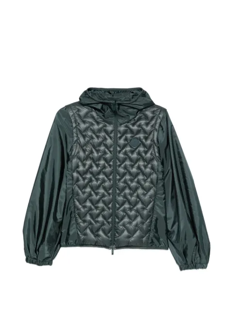 Moncler quilted-panel hooded jacket Green L20931A00123539ZD