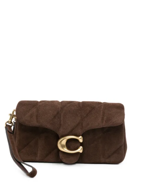 Coach Tabby quilted suede shoulder bag Brown CCD85