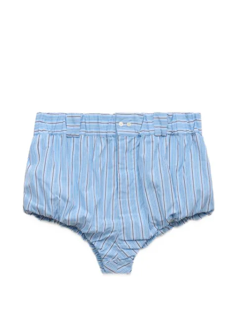 Marni light blue striped poplin bloomers Blue BXZC0015J0UTC644