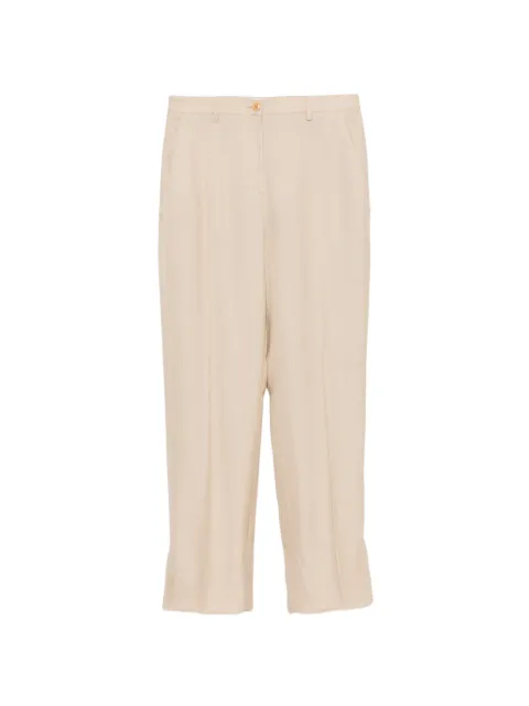 Miu Miu Pre-Owned 2000s pressed-crease trousers Neutrals MI250BVZ