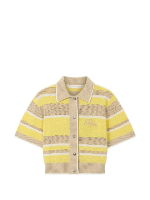 Palm Angels Palm Sway beach cardigan Yellow PAWHB01F26KN011963