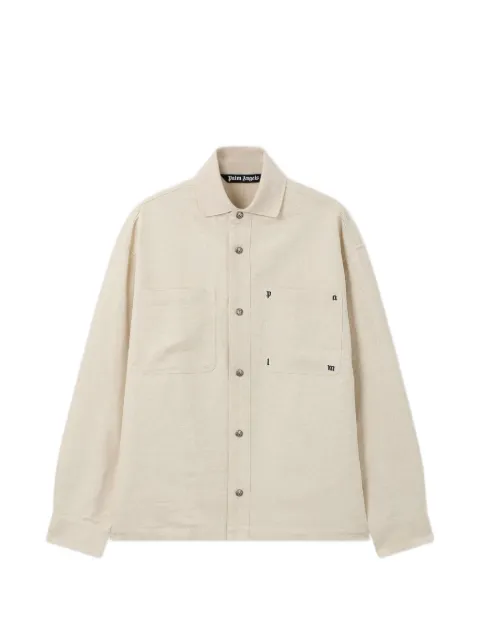 Palm Angels Palm Type loose shirt Neutrals PAMGE05F26FB010310