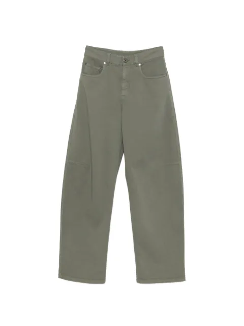 Brunello Cucinelli logo-patch jeans Green MH137P4057C3998