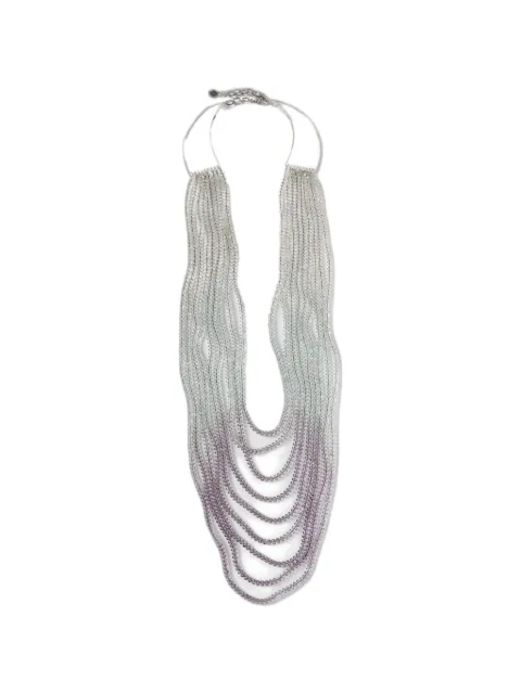 Emporio Armani multi-strand beaded necklace Silver EW005336AF28564