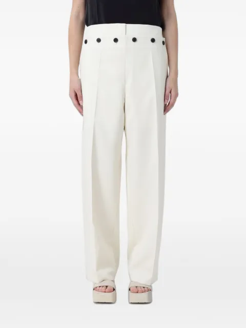 BOSS virgin wool palazzo pants White 50553938