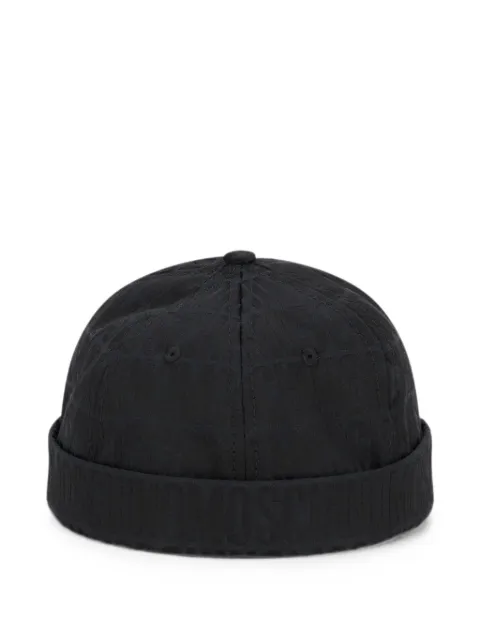 Moschino logo-jacquard beanie hat Black A92048268
