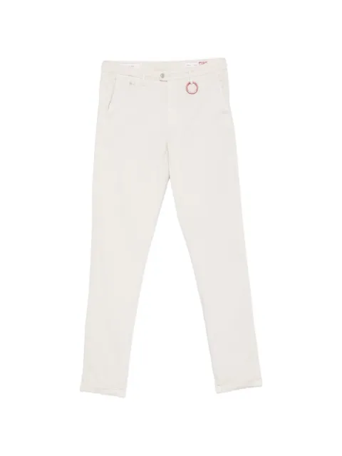 Sartoria Tramarossa Luis logo-plaque trousers Neutrals LUISGS365