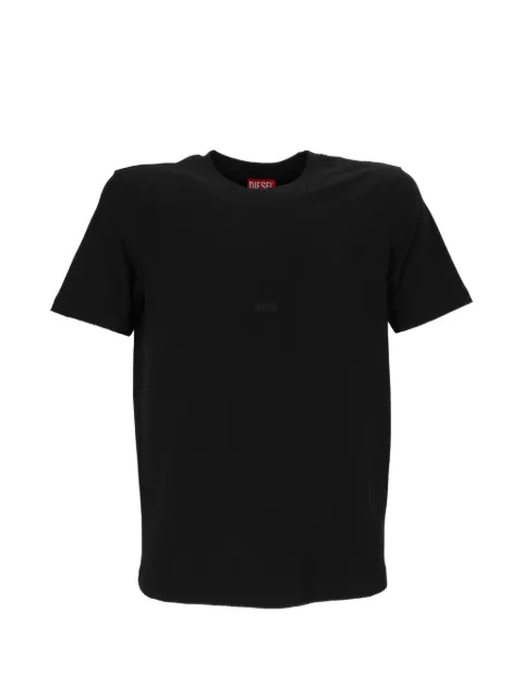 Diesel logo-embroidered T-shirt Black A240720CJCU