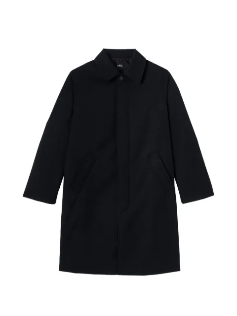 A.P.C. Mac single-breasted coat Blue PSANGF01573