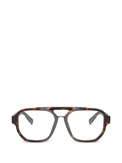 Dolce & Gabbana Eyewear pilot-frame glasses Brown DG3447
