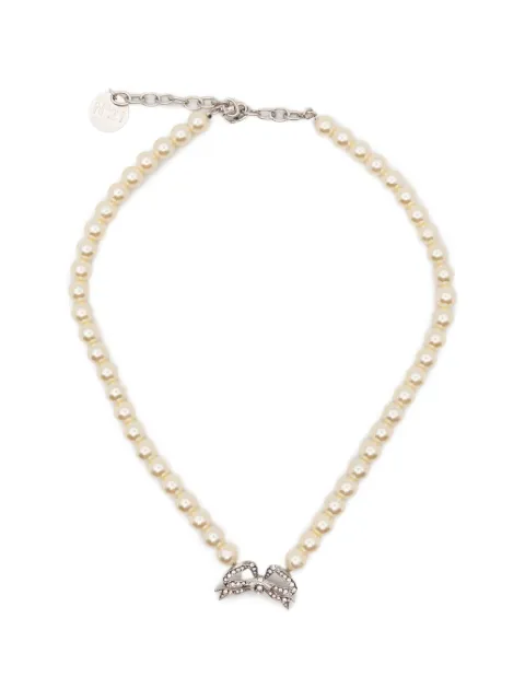 Nº21 bow-detail necklace Silver N2M174076957
