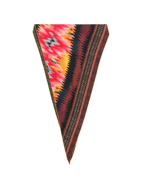 Pierre-Louis Mascia ikat-print scarf Red ALOEUW65X120LMF