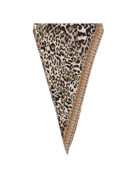 Pierre-Louis Mascia leopard-print scarf Brown ALOEUW65X120LMF