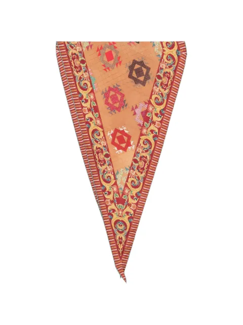 Pierre-Louis Mascia geometric-pattern scarf Brown ALOEUW65X120LMF