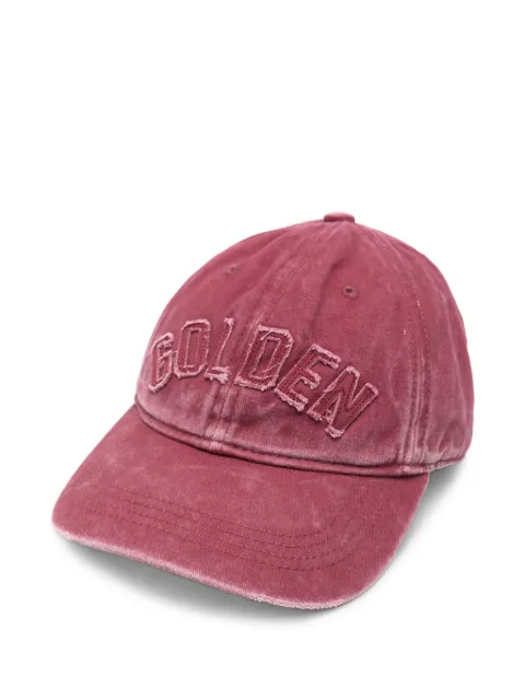 Golden Goose logo-patch star-stud baseball cap Red GUP02837P002734