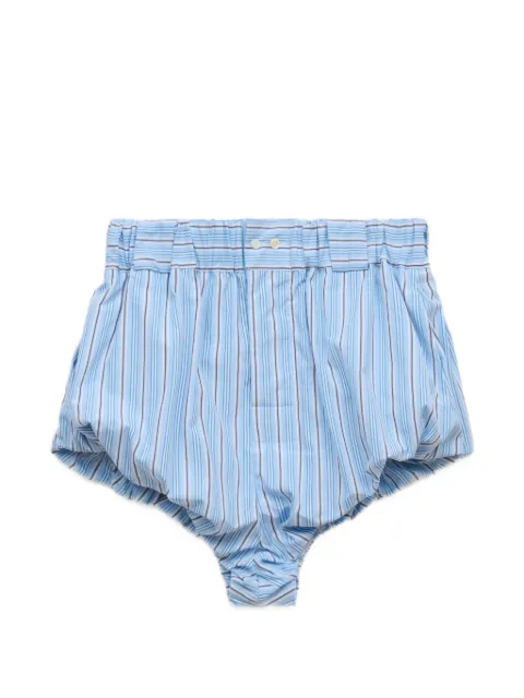 Marni light blue striped poplin bloomers Blue PAMA0650J0UTC644