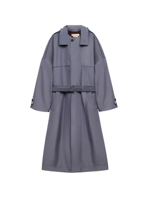 Marni belted trench coat Blue TUMU0159U0UTN942