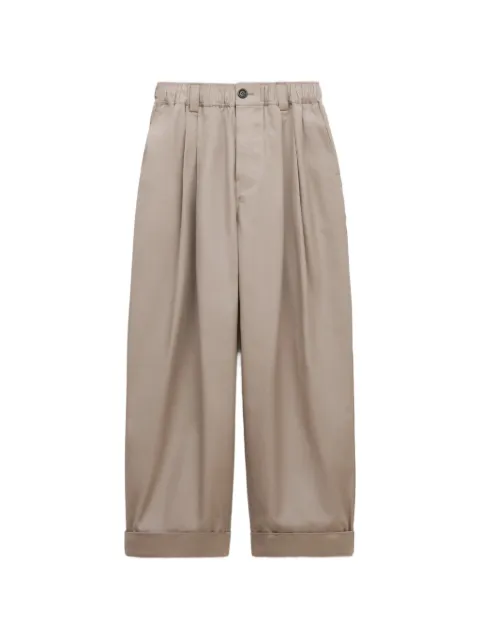 Marni gray canvas pants with pleats Neutrals PAMA0646J0UTC646