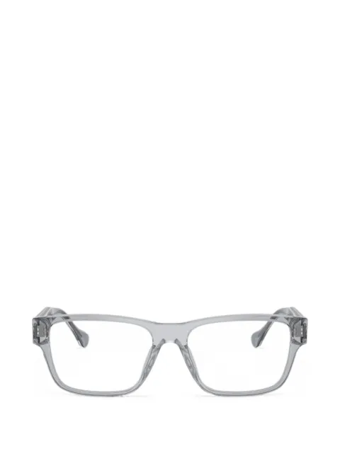 Versace Eyewear Medusa Greca rectangle-frame glasses Grey VE3390U