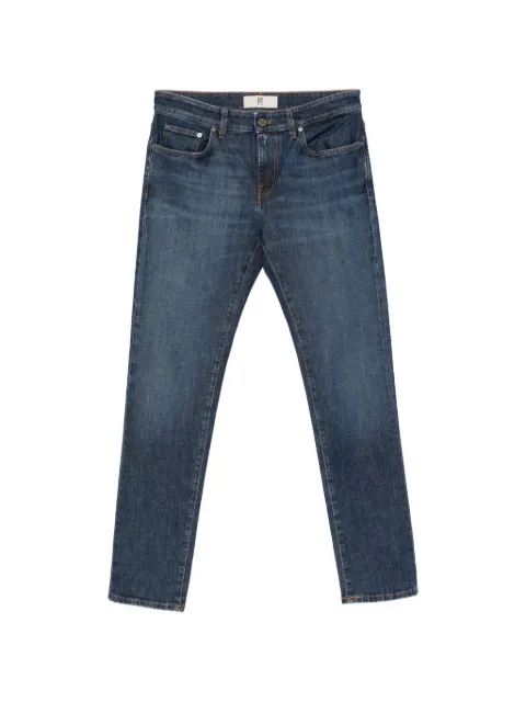 PT Torino faded-effect logo-patch jeans Blue C5DP05Z0IM6030