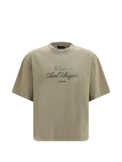 Axel Arigato logo-print washed T-shirt Neutrals A4199002