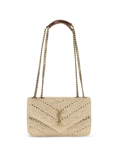 Saint Laurent Loulou small bag in raffia Neutrals 868579GAAFY