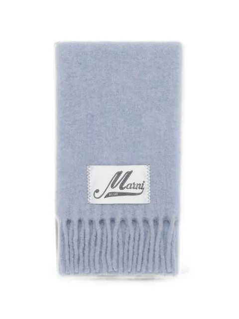 Marni light blue alpaca scarf Blue SCMC0143Y1UTW918