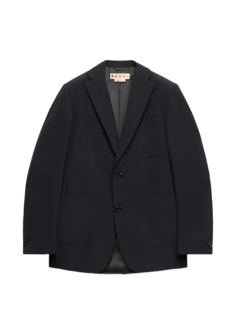Marni single-breasted patch-pocket blazer Blue GUMU0161U0UTWA55