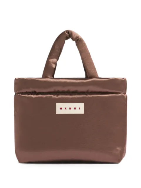 Marni Puff East/West tote bag Brown BMMP0131U9P9285