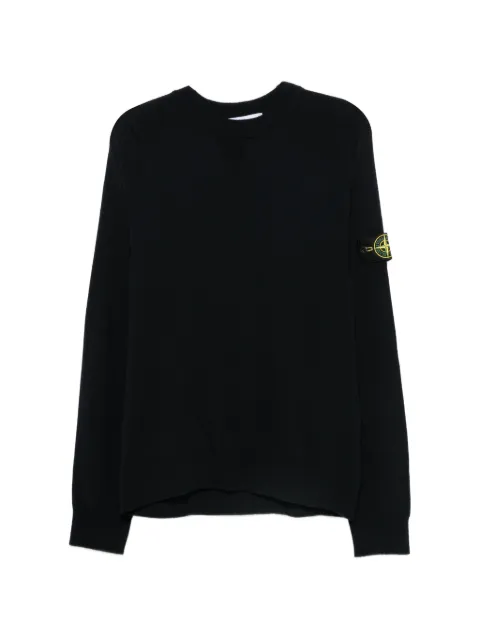 Stone Island 5100007 stretch RWS wool jumper Black L2S155100007S00A1
